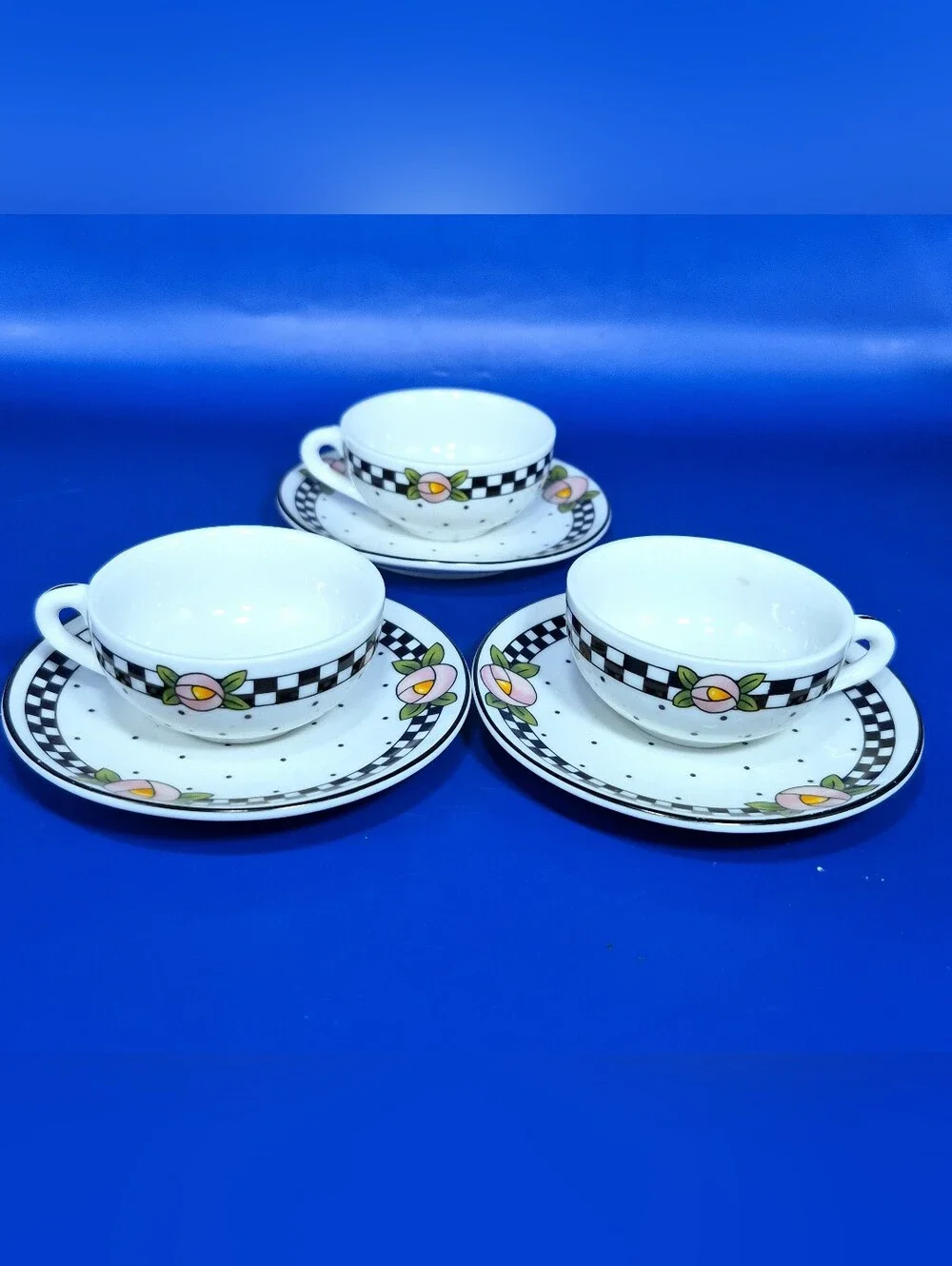 Mary Engelbreit Vintage Porcelain Child's Tea Set Parts - 13 Pc Partial Set